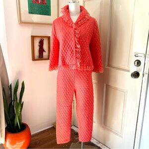 1950’s Rhapsody by Glazier Quilted Pajama Set.